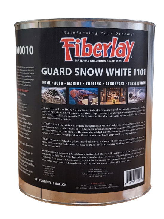 FIBERLAY ORCA GUARD GELCOAT SNOW WHITE NO WAX GALLON