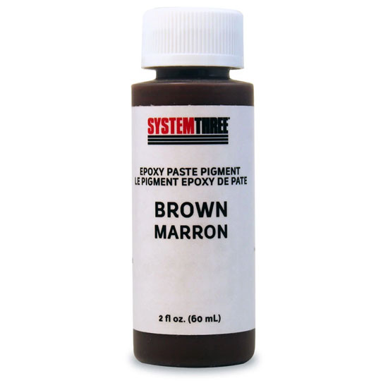 SYSTEM THREE EPOXY PIGMENT DISPERSION BROWN 2 OZ (BY/EACH)