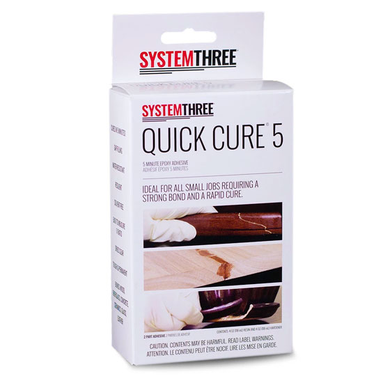 SYSTEM THREE QUICK CURE KIT 5 MINUTE EPOXY (1/2 PINT)