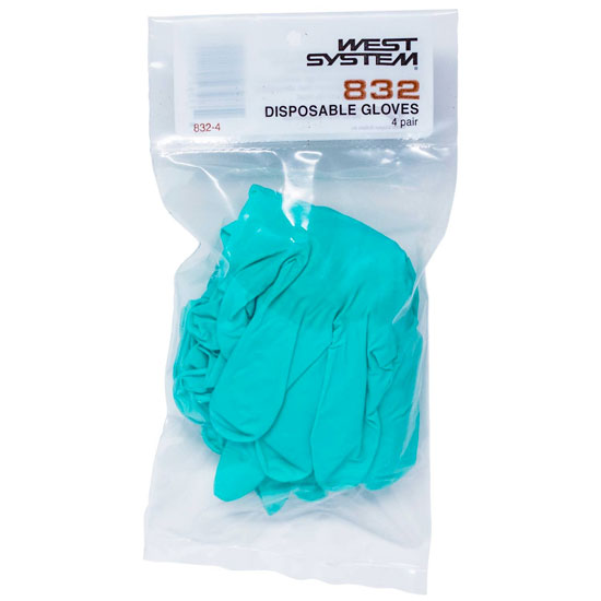 WEST SYSTEM&reg; DISPOSABLE GLOVES 4 PAIR