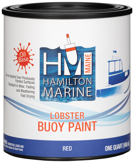 HM OIL BASE BUOY PAINT RED QUART