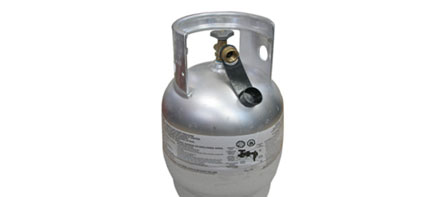 PROPANE TANK CYL. 22.5X 6.3 6 LB CAP ALUMINUM