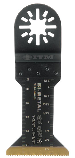 OSCILLATING BLADE TITANIUM BI-METAL 1-3/4 X 2-1/4" CLOSED BACK