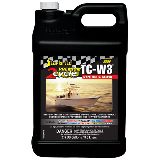 STAR BRITE&REG; ENGINE OIL PREMIUM SYNTHETIC 2-CYCLE TC-W3 2.5 GALLON