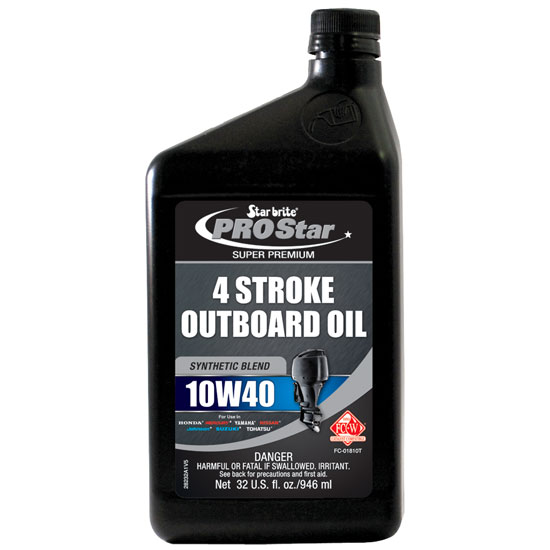 STAR BRITE&REG; 4 STROKE OUTBOARD OIL SAE 10W40 QUART