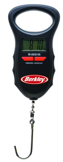 BERKLEY DIGITAL SCALE 0-50LBS AUTO SAVE, WATER RESISTANT, 10 WGT MEMORY