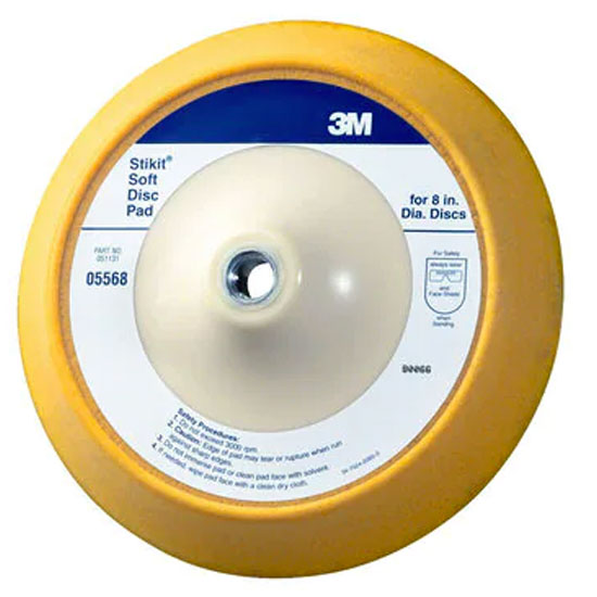 3M STICKIT SOFT DISC PAD 8" X 5/8-11 INTERNAL THREAD