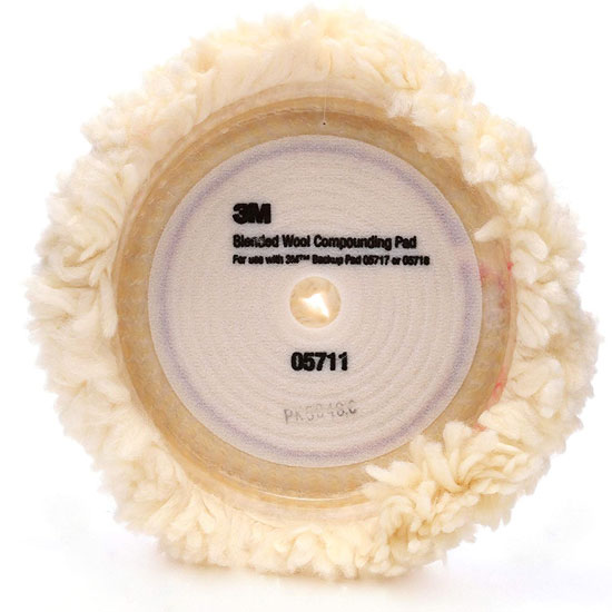 3M HOOKIT WOOL COMPOUNDING PAD 9" SINGLE SIDED