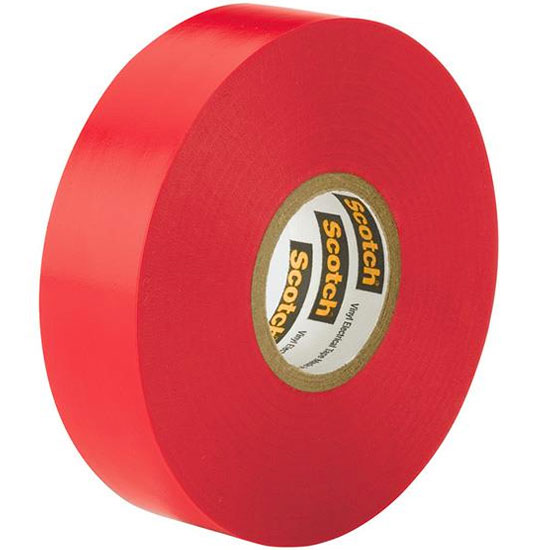 VINYL ELECTRICAL TAPE 35 RED 3/4" X 66'