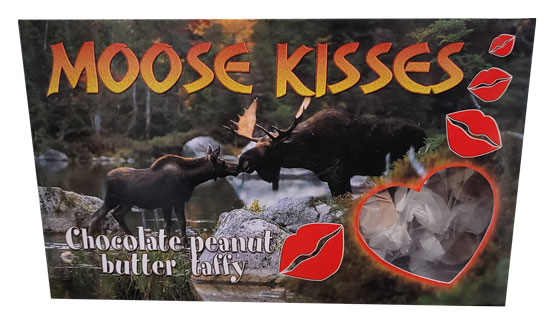 SALT WATER TAFFY MOOSE KISSES CHOCOLATE W/ PEANUT BUTTER