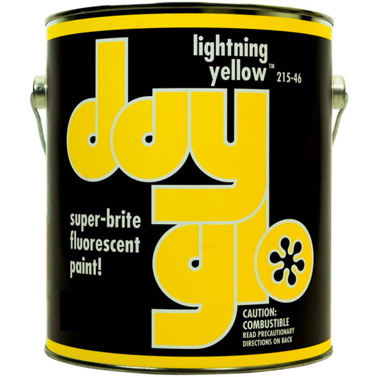 PAINT BUOY DAYGLO LIGHTNING YELLOW QUART