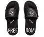 UNDER ARMOUR MENS SIZE 7 BLACK SLIDE WITH WHITE LOGO