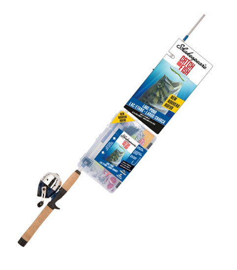 Shakespeare Catch More Fish Spincast Rod and Reel Combo for Lake/Pond Fish