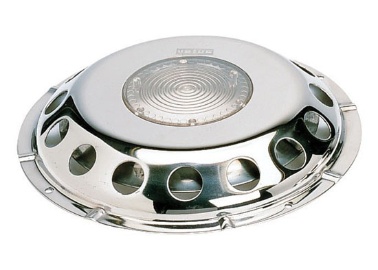 VETUS DECK VENTILATOR UFO TYPE STAINLESS WITH SCREEN TRANSLUCENT