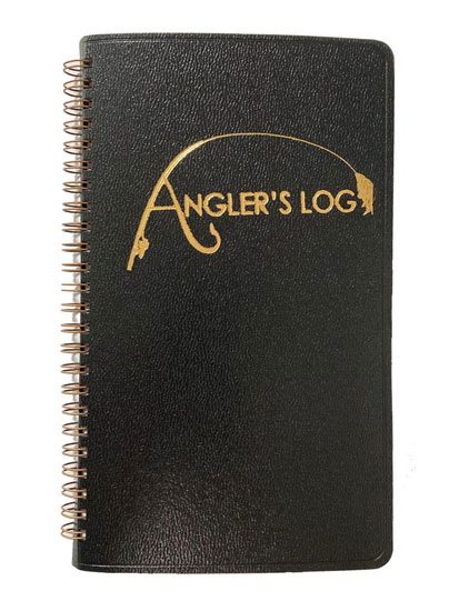 BOOK ANGLER'S LOG BLACK COVER