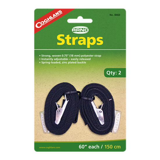 STRAP ARNO 60" WITH STRING LOADED BUCKLES. 2 PK