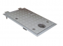 BOMAR TREAD PLATE HATCH W/LOCKING HINGES & LIFT ASSIST SHOCK