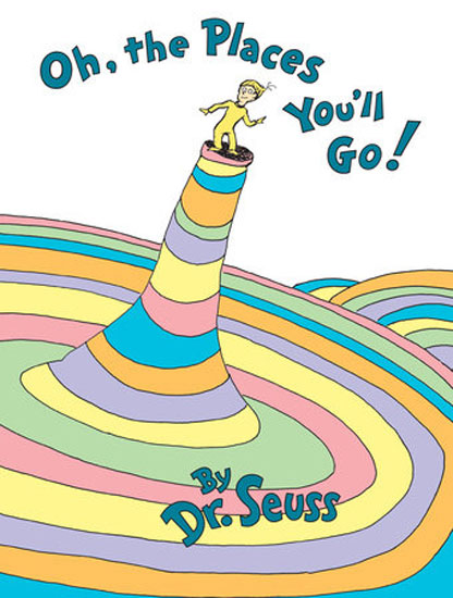 BOOK OH, THE PLACES YOU'LL GO BY DR SUESS HARDCOVER