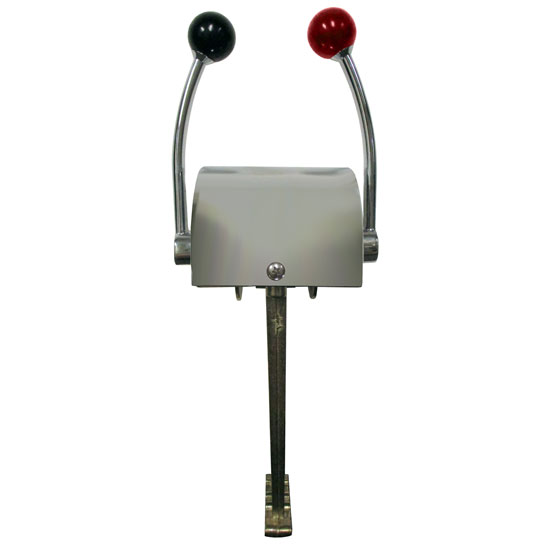 KOBELT CONTROL TWIN LEVER CURVED HANDLE WITH KNOBS CHROME