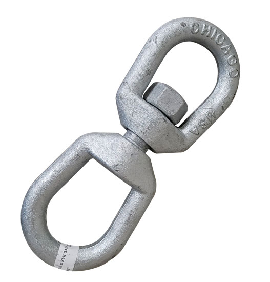 CHICAGO HARDWARE SWIVEL EYE TO EYE GALVANIZED 3/4" WLL: 7000 LB