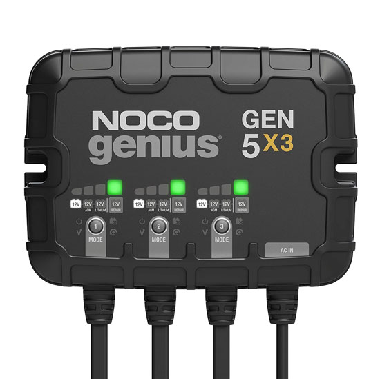 NOCO GEN5X3 3-BANK (5AMP PER BANK) BATTERY CHARGER/MAINTAINER