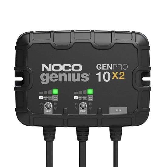 NOCO GENPRO10X2 2-BANK (10AMP PER BANK) BATTERY CHARGER/MAINTAINER