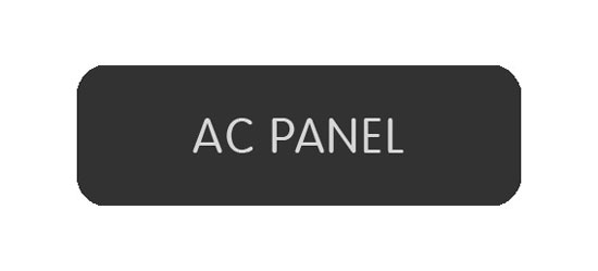 BLUE SEA 8063-0014 LABEL AC PANEL LARGE FORMAT STYLE
