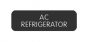 BLUE SEA 8063-0016 LABEL AC REFRIGERATOR LARGE FORMAT STYLE