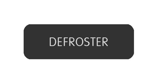 BLUE SEA 8063-0129 LABEL DEFROSTER LARGE FORMAT STYLE