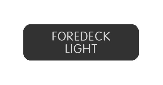 BLUE SEA 8063-0197 LABEL FOREDECK LIGHT LARGE FORMAT STYLE