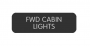 BLUE SEA 8063-0217 LABEL FWD CABIN LIGHTS LARGE FORMAT STYLE