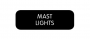 BLUE SEA 8063-0316 LABEL MAST LIGHTS LARGE FORMAT STYLE