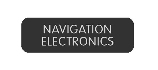 BLUE SEA 8063-0325 LABEL NAVIGATION ELECTRONICS LARGE FORMAT STYLE