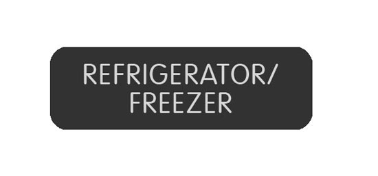 BLUE SEA 8063-0358 LABEL REFRIGERATOR/FREEZER LARGE FORMAT STYLE