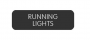 BLUE SEA 8063-0362 LABEL RUNNING LIGHTS LARGE FORMAT STYLE