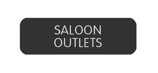 BLUE SEA 8063-0368 LABEL SALOON OUTLETS LARGE FORMAT STYLE