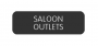 BLUE SEA 8063-0368 LABEL SALOON OUTLETS LARGE FORMAT STYLE