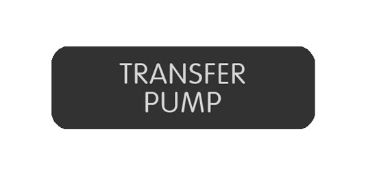 BLUE SEA 8063-0418 LABEL TRANSFER PUMP LARGE FORMAT STYLE