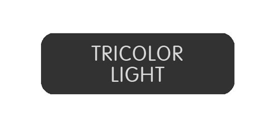 BLUE SEA 8063-0421 LABEL TRICOLOR LIGHT LARGE FORMAT STYLE