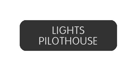BLUE SEA 8063-0492 LABEL LIGHTS PILOTHOUSE LARGE FORMAT STYLE