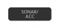 BLUE SEA 8063-0542 LABEL SONAR/ACC LARGE FORMAT STYLE