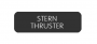 BLUE SEA 8063-0509 LABEL STERN THRUSTER LARGE FORMAT STYLE