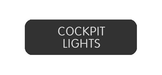 BLUE SEA 8063-0100 LABEL COCKPIT LIGHTS LARGE FORMAT STYLE