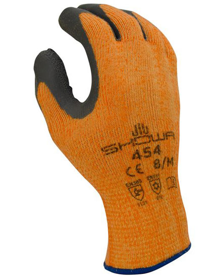 SHOWA 454 Insulated Latex Coated Work Glove Small 