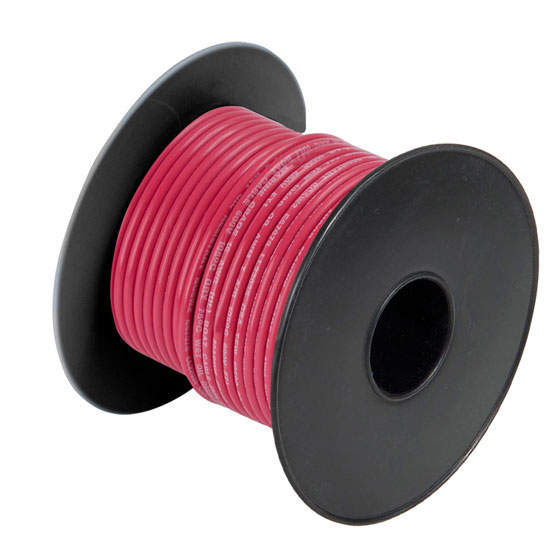 BATTERY CABLE 2/0 RED 100' / REEL TINNED
