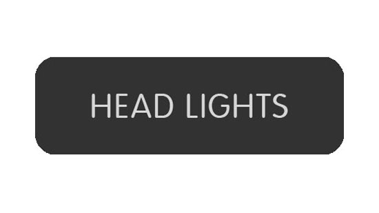 BLUE SEA 8063-0251 LABEL HEAD LIGHTS LARGE FORMAT STYLE