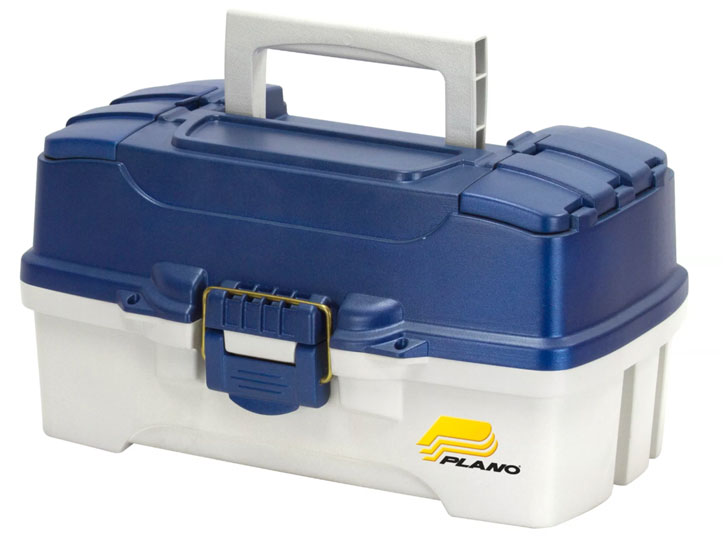 TACKLE BOX 2 TRAY WHITE/BLUE