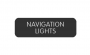 BLUE SEA 8063-0327 LABEL NAVIGATION LIGHTS LARGE FORMAT STYLE
