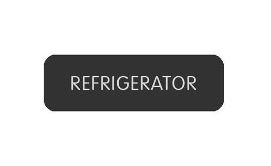 BLUE SEA 8063-0356 LABEL REFRIGERATOR LARGE FORMAT STYLE