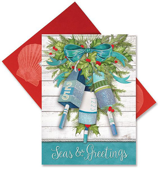 CHRISTMAS CARDS BUOYS 16 COUNT